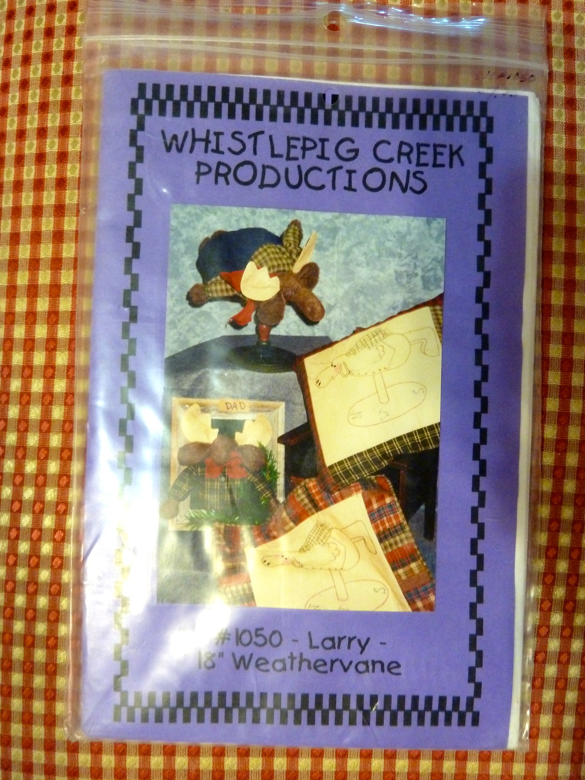 WHISTLEPIG CREEK SEWING PATTERN - #1050 LARRY - 18" MOOSE WEATHERVANE ...