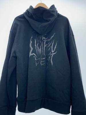 LIMI feu hoodie cotton Black plain LE-T22-046 Dept Fleece Big Used 