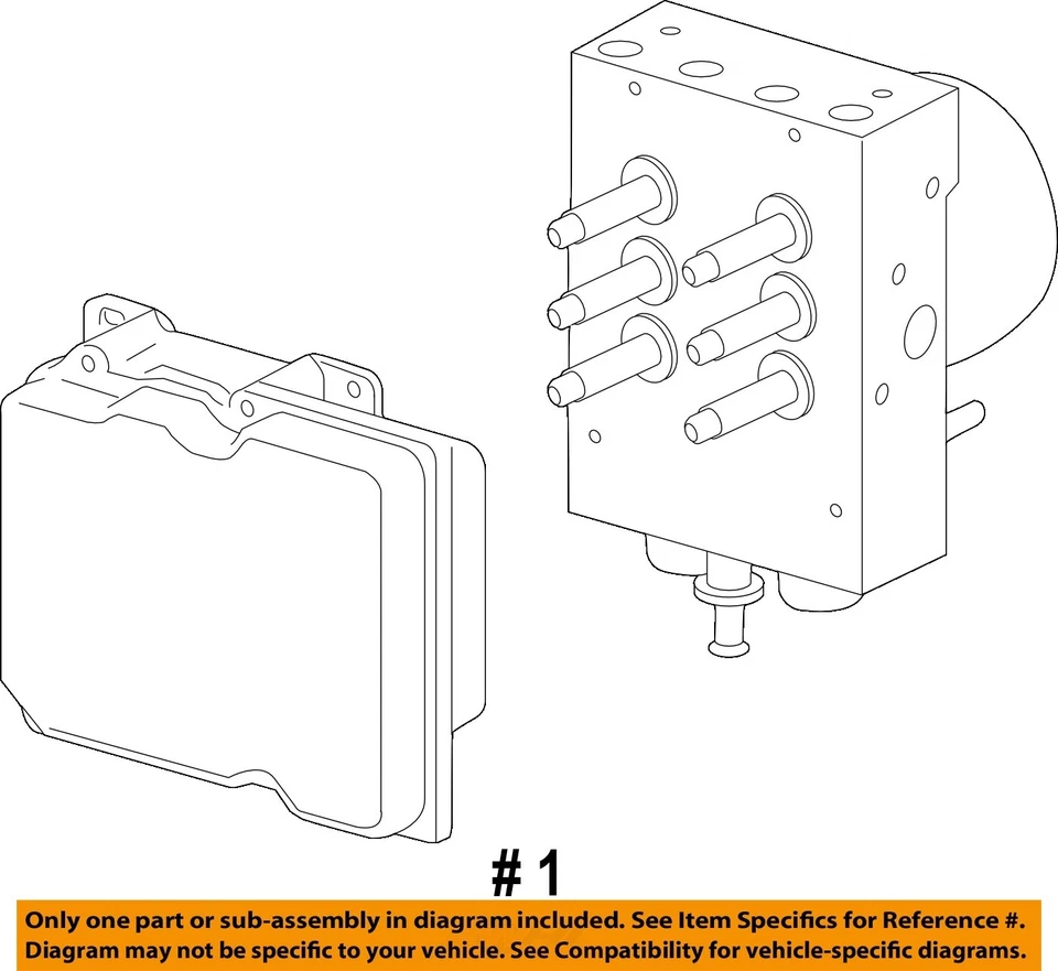 Used ABS Pump and Motor Assembly fits: 2009 Gmc Yukon xl 1500 Assembly 4 wheel A - Image 4 of 4