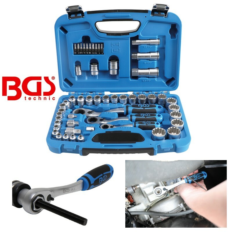 Jeu de clé à douille Gear Lock 6,3 mm (1/4) 39 pièces - Bricolage