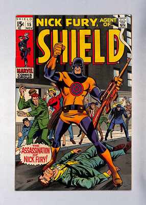 (4883) NICK FURY AGENT OF SHIELD (1968) #15 grade 7.5 1st Bullseye Nov   1969