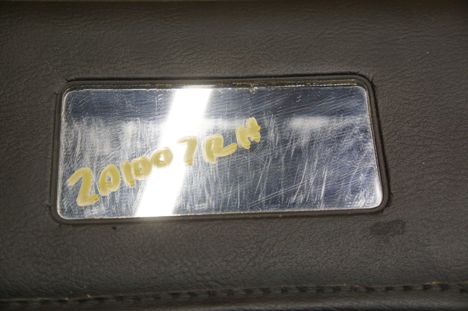 Right Side Sun Visor Shade Black Leather 60993000 OEM Ferrari 238 GTS 208 308