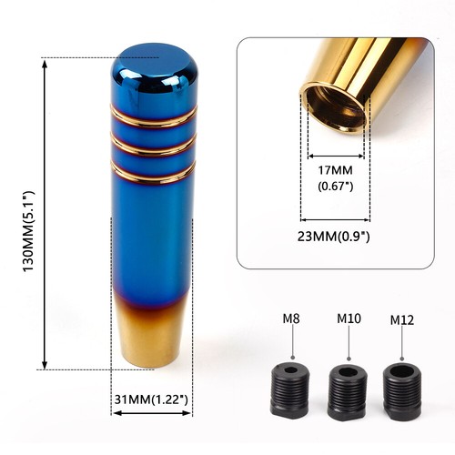 JDM Universal Aluminum Automatic Manual Car Gear Stick Shift Knob Shifter Lever - Picture 11 of 14