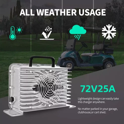 72Volt 25A Lithium Battery Charger for Club Car Precedent Onward Tempo Golf Cart - Picture 8 of 10
