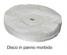 Disco in panno morbido per lucidatura metalli diametro 200