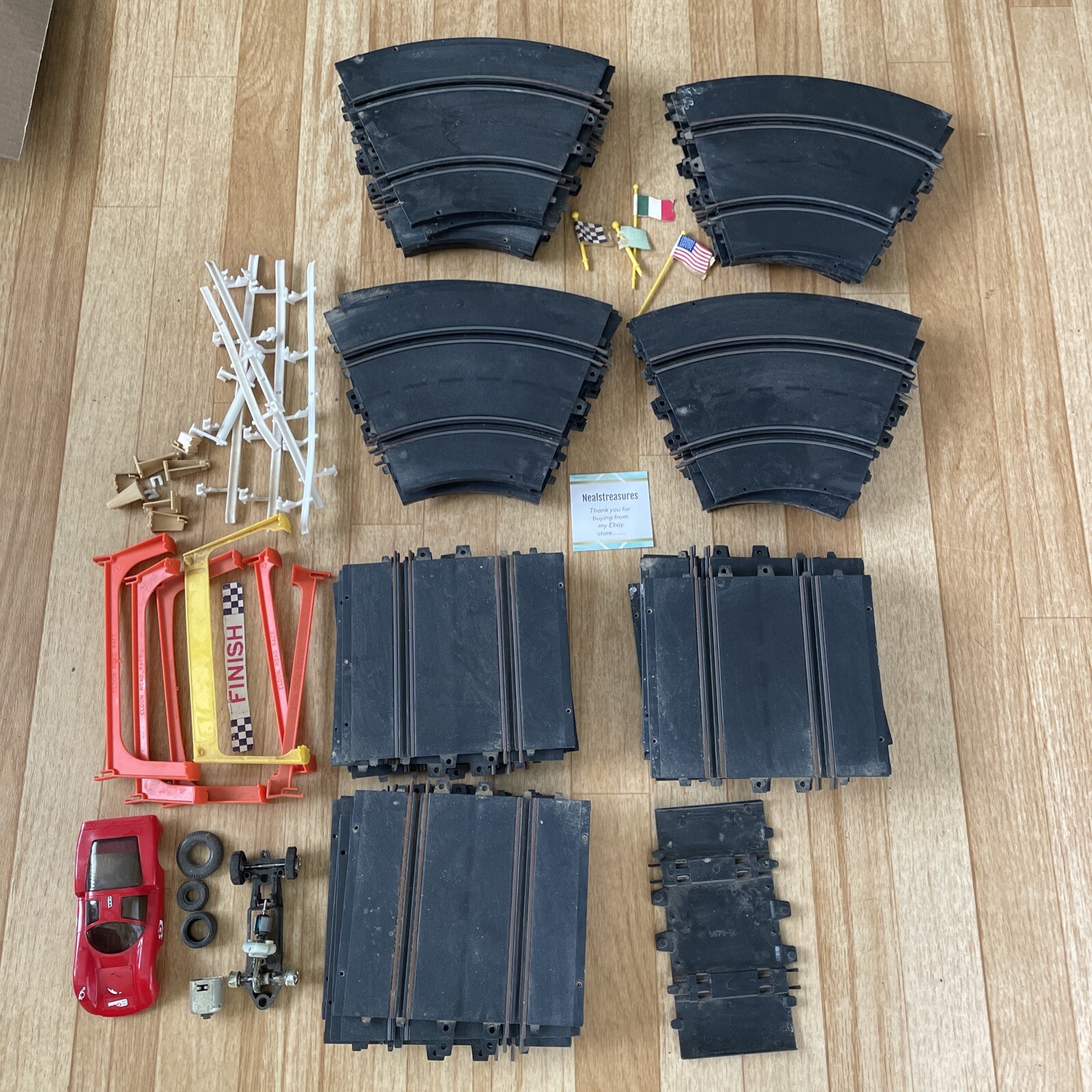 1966 Eldon Slot Car Track Two Lanestraightcurved tracks Spare Parts