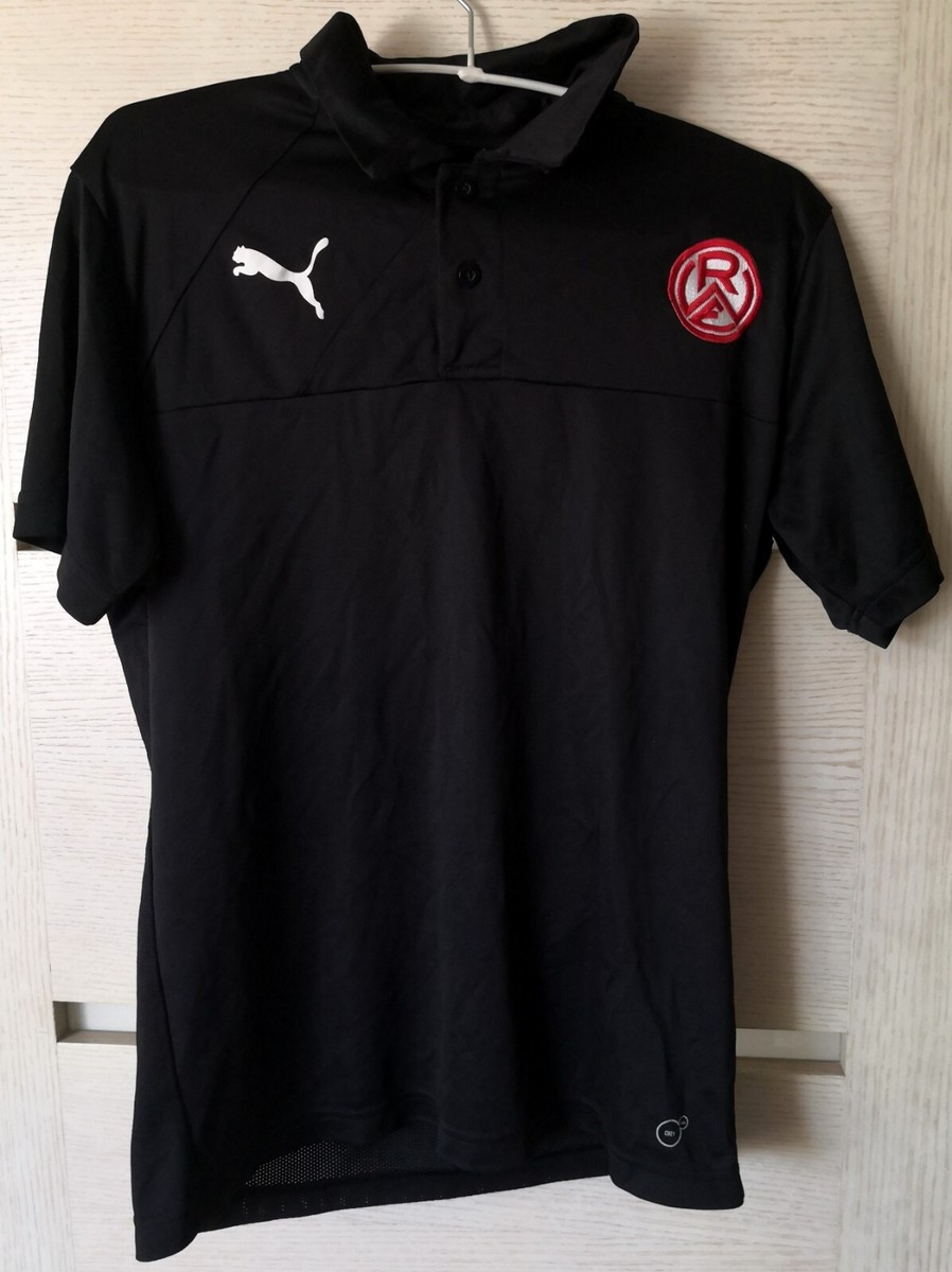 Puma Sport Lifestyle Dry Cell Black Polo T-Shirt Rot-Weiss Essen