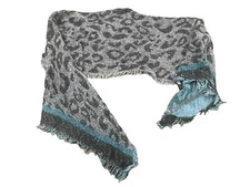 I.N.C Shawl Scarf Powder Blue Women's Cheetah Print One Size NEW 