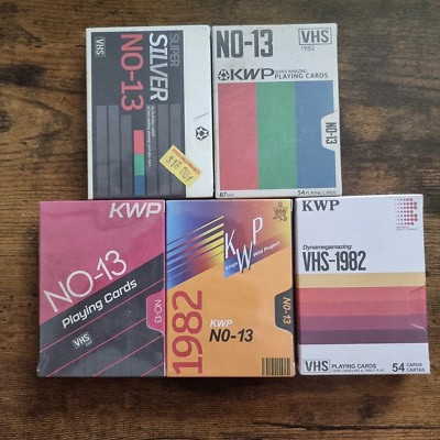 VHS 1982 5 Deck Set New Sealed Kings Wild Project Retro Limited ED Playing Cards