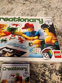 LEGO: CREATIONARY GAME, NO. 3844 LEGO SYSTEMS SET- USED W/ BOX - 2010 Incomplete