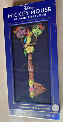 NEU UND VERPACKT Neu Disney Store Mickey Hauptattraktion Eröffnungszeremonie Schlüssel 5 von 12 Tiki