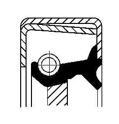 CORTECO 12012293B Shaft Seal, manual transmission