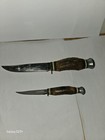 Vintage 1950's Pair Hunting Knife Stag Horn Solingen Germany  — photo 1