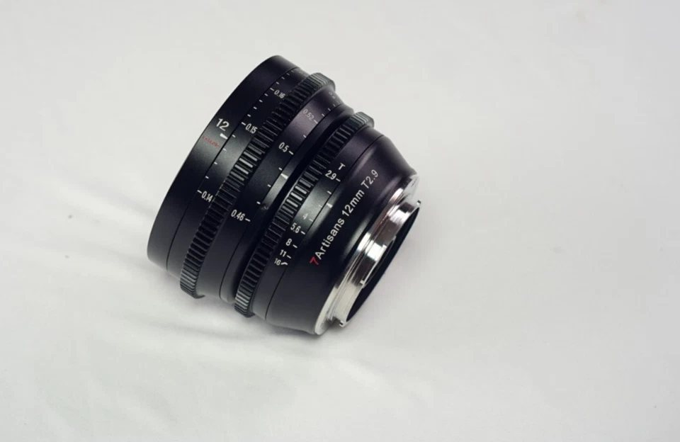 Lente de cine 7artisans 12 mm T2.9 Vision APS-C Leica montaje en L enfoque manual ultra ancho Foto 4 de 4