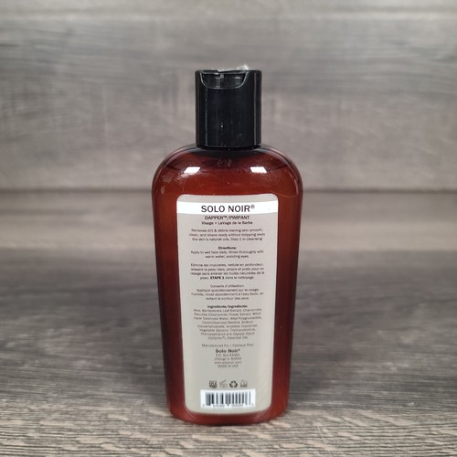Solo Noir Men's DAPPER 2 -in-1 Face + Beard Wash 4oz Step 1 - Picture 2 of 3