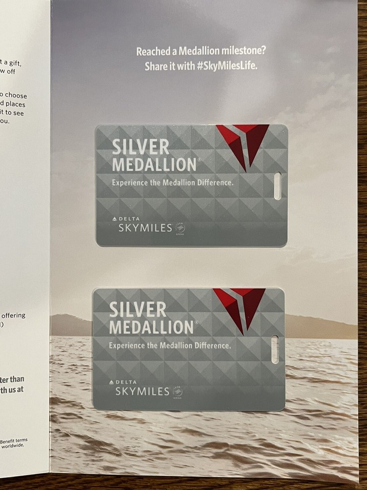 NEW Delta Airlines Silver Medallion Bag Luggage Bag Tags Two 2 Tags eBay