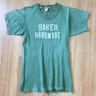 1950s Vintage Southern Russell Athletic Baker Hardware Tshirt