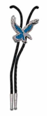 Bolo Tie, Nickel/türkis  Western Cowboy Krawatte Bolotie 