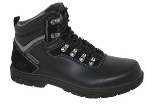 skechers black waterproof boots