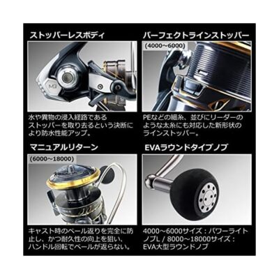 Daiwa 22 CALDIA SW 4000D-CXH 6.2 Spinning Reel exchangeable Handle