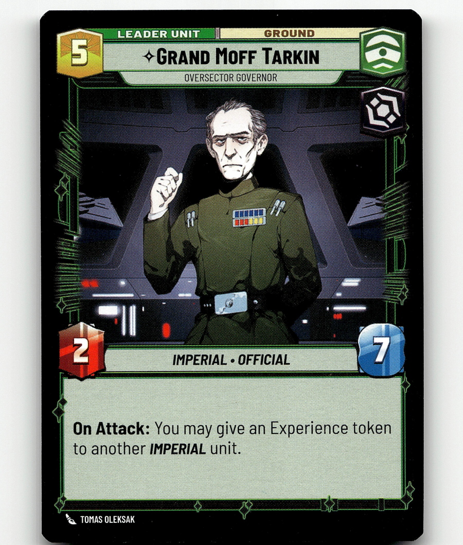 スター・ウォーズ トレーディングカード グランドモフ・ターキン Star Wars: Unlimited Grand Moff Tarkin - Oversector Governor