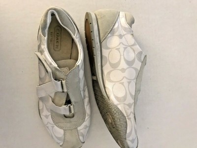 coach white tennis shoes