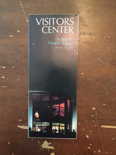 c.1960's Mormon LDS Visitors Center Temple Square Salt Lake City Utah Brochure