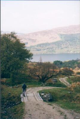 Photo 6x4 Track to Loch Earn Glen Vorlich Descending Glen Vorlich towards c2000