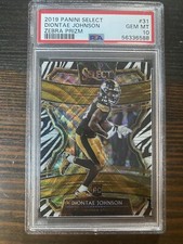2019 Panini Select Zebra Stripe Diontae Johnson RC PSA 10 #31 POP 2