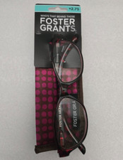 Foster Grant Reading Glasses 2.75 Monica MAG 52 15-142 With Soft Case