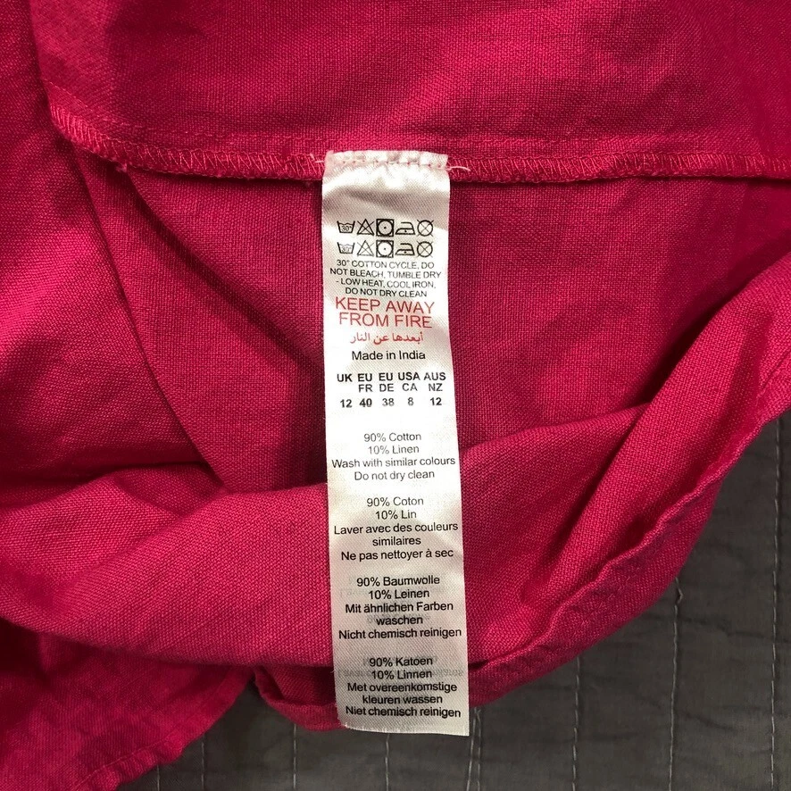 Nasty Gal платье женщин 8 США 12 Великобритании розовый с ремешками ярусный макси льняной смеси Beach - Изображение 4 из 4