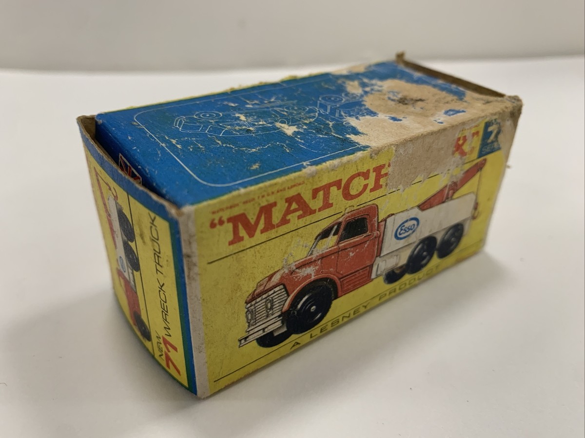 1960 s Lesney Matchbox Series 71 Red DODGE Tow WRECK TRUCK ESSO w