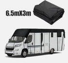<!--F#f_0-->Durable Caravan Motorhome Protective Roof Tarpaulin Cover 5/6.5/7.5/8.5X3m Black<!--F/-->
