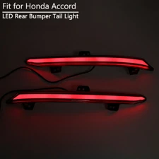 For Honda Accord 2018-2022 Smoke LED Rear Bumper Reflector Tail Light Brake Lamp