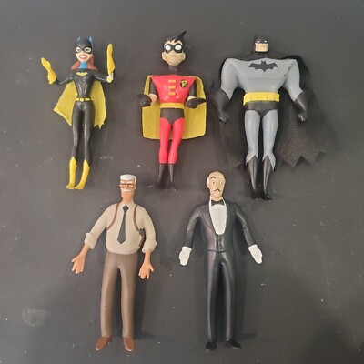 Batman Tnba Heroes 5-Piece Bendable Boxed Set Nj Croce #Dc3940 Robin Lot