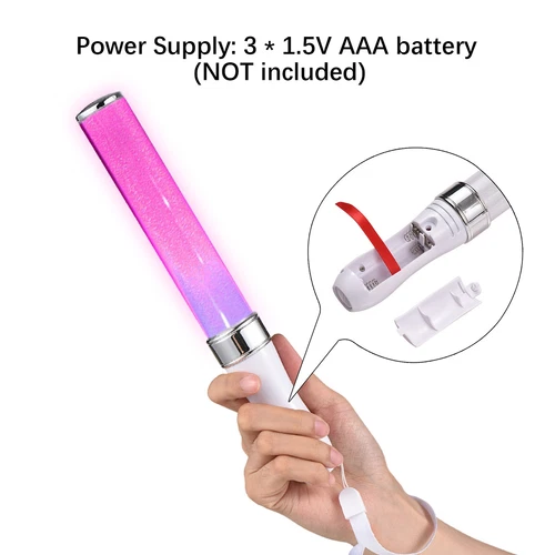 1PC LED Glow Stick 15 Color Lightsticks 2 Lighting Modes for Concert Party new - Picture 5 of 12
