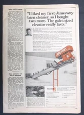 Original 1970 Jamesway Photo Ad featuring Victor Geiser, Calumet Wisconsin