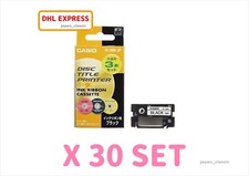 CASIO TR-18BK-3P BLACK THERMAL INK RIBBON DISC TITLE PRINTER 3 PACK X 30 SET