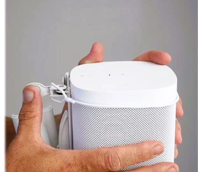 SANUS UNIVERSAL WIRELESS SPEAKER WALL MOUNTS. black - Image 3 of 4