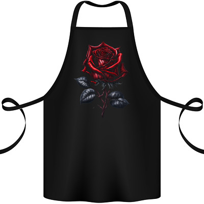 Ein Gothic Rose Gothic Baumwolle Schürze 100% Bio