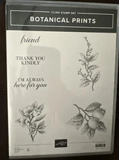 Stampin Up Floral Botanical Prints Flowers Fruit Stamps & Cut Emboss Metal Dies