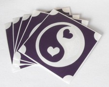 ld121 BODY GLITTERTATTOO 10 x stencil hearts ying yang glitter tattoo L K 