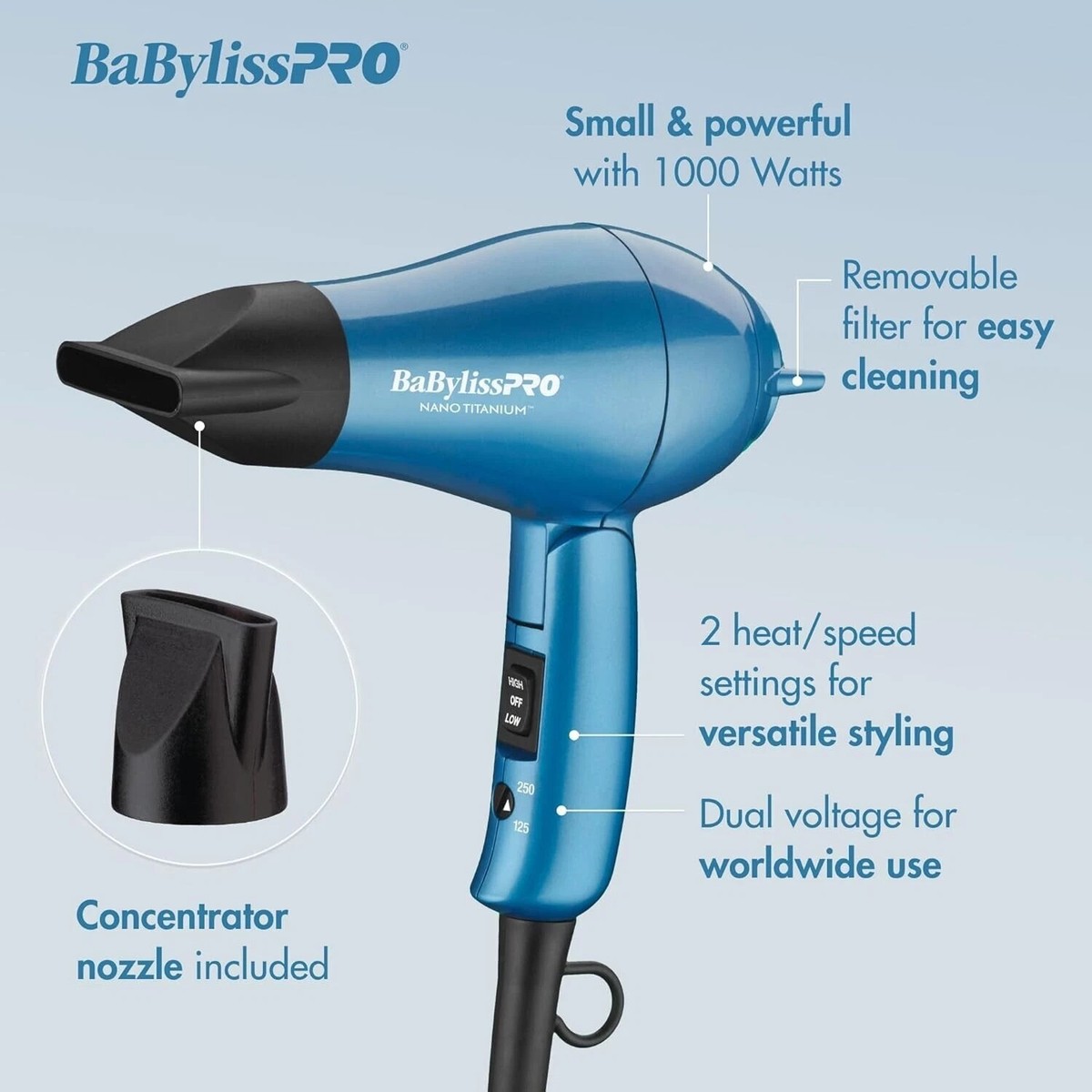 Babyliss Pro Nano Babyliss Hair Dryer Filter BaBylissPRO Nano