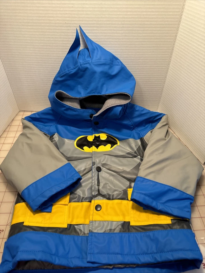 WESTERN CHIEF - Chaqueta Abrigo de Lluvia Forrado a Presión BATMAN Niños Pequeños Talla 3T Foto 3 de 4