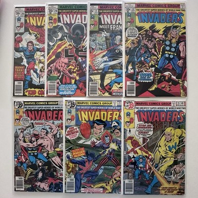 Invaders #28, 29, 31, 32, 33, 34, 35 (Marvel Comics 1978)