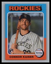 2024 Topps Heritage High Number #700 Connor Kaiser High # Rookie Card RC Rockies