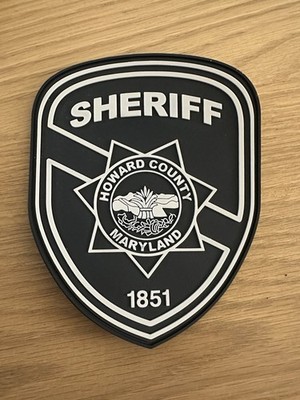 Howard County Sheriff s Office MD - Subdued PVC Patch (Black/White)