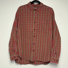 Urban Outfitters Pink Green Plaid Colorful Mens Button Up Dress Shirt Mens Sz M