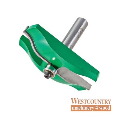 Trend C184X1/2TC CraftPro geführte Ogee Plattenerhöhung Router Cutter 22,2 mm Rad x 1/