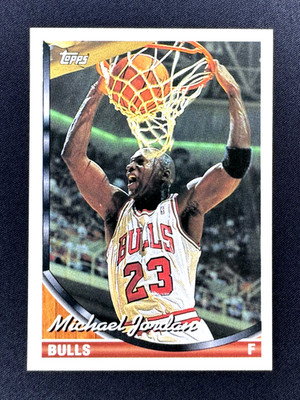 MICHAEL JORDAN Vintage MJ 1993 Topps #23 Slam Dunk Chicago Bulls  NM+/CLEAN (A)